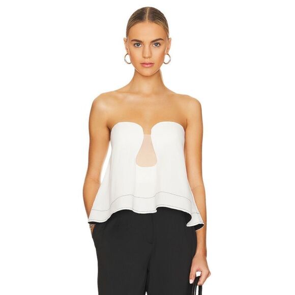‎L'Academie Vera Top in White - Picture 1 of 9